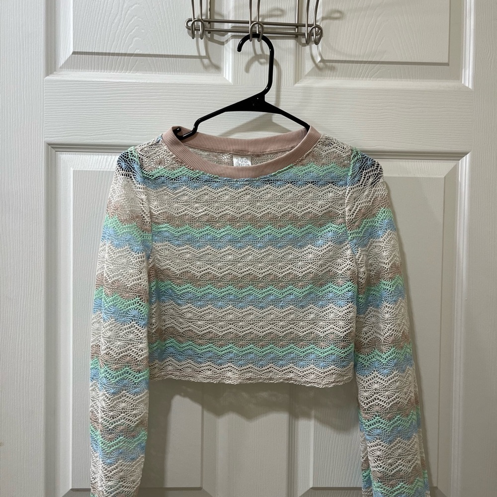 NWOT Wild Fable Pastel Knit Beach Cover Up